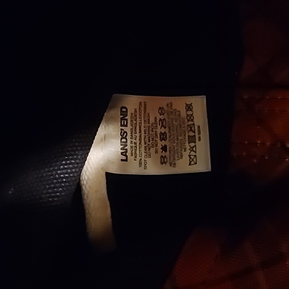 Lands' End zip top canvas Tote Bag - Picture 7 of 12